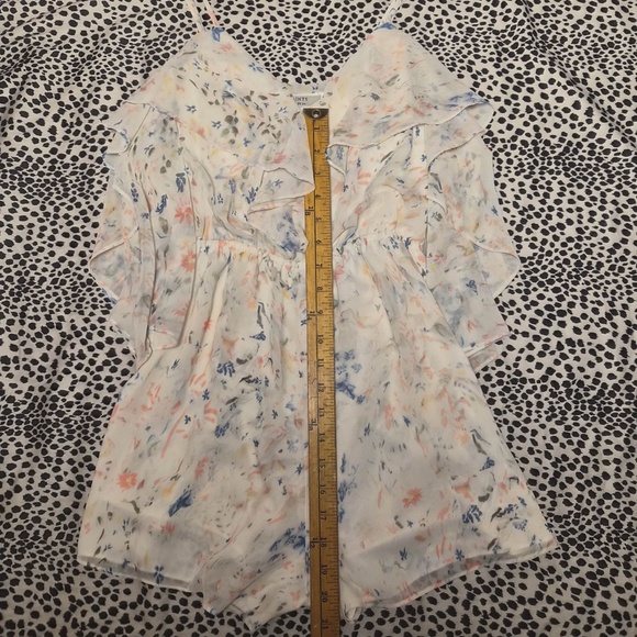 All Saints Jasmine Juni Playsuit Flowy Romantic Coastal Boho Twee Romper US 2 - Picture 4 of 6